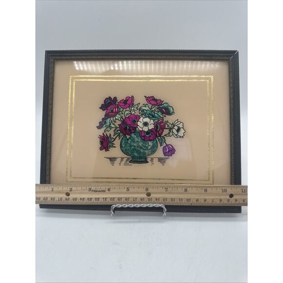 Vintage Wall Art Dufex Foil Print in Wood Frame - Picture 3 of 7